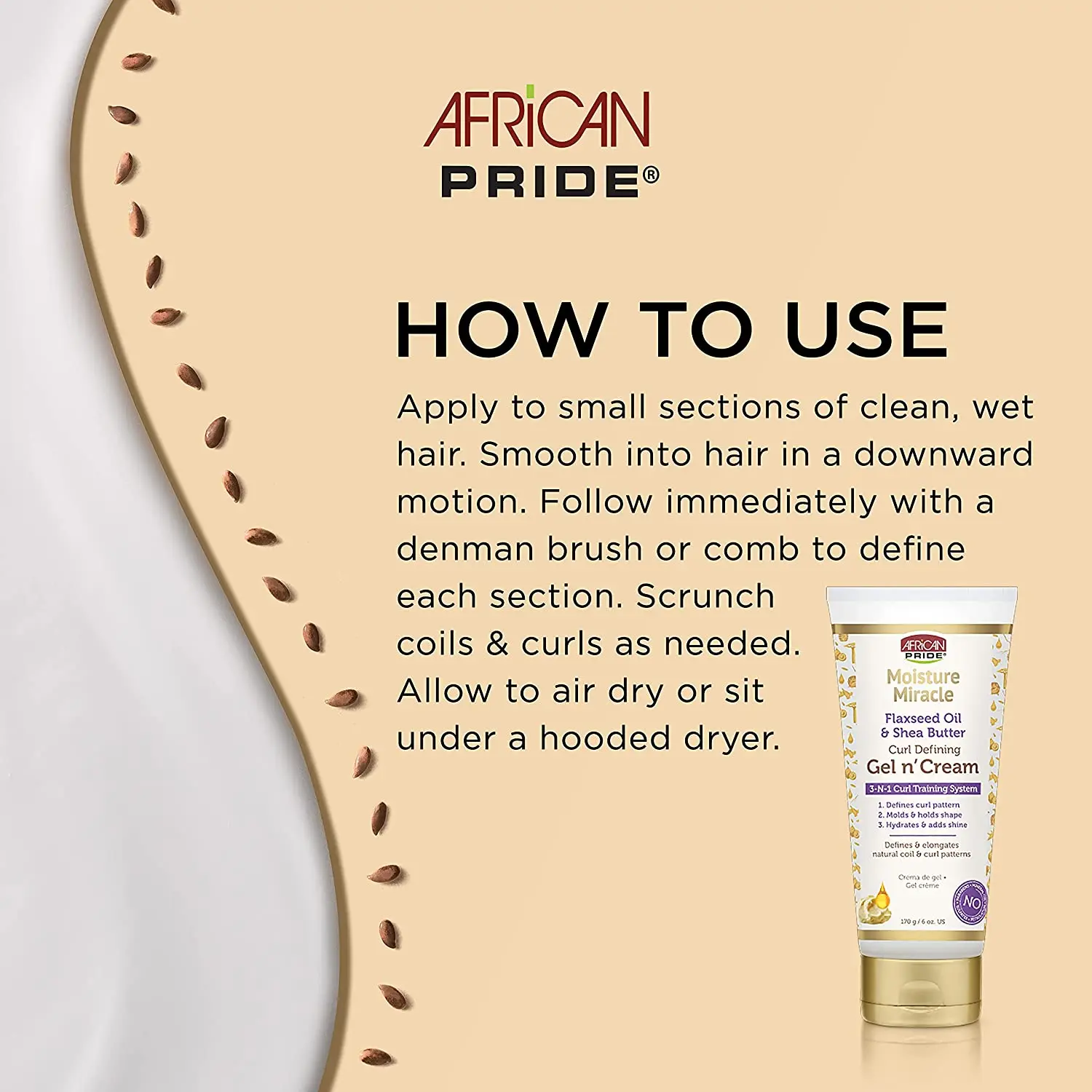 AFRICAN PRIDE MOISTURE MIRACLE – Gel n'Cream 170g - Image 3