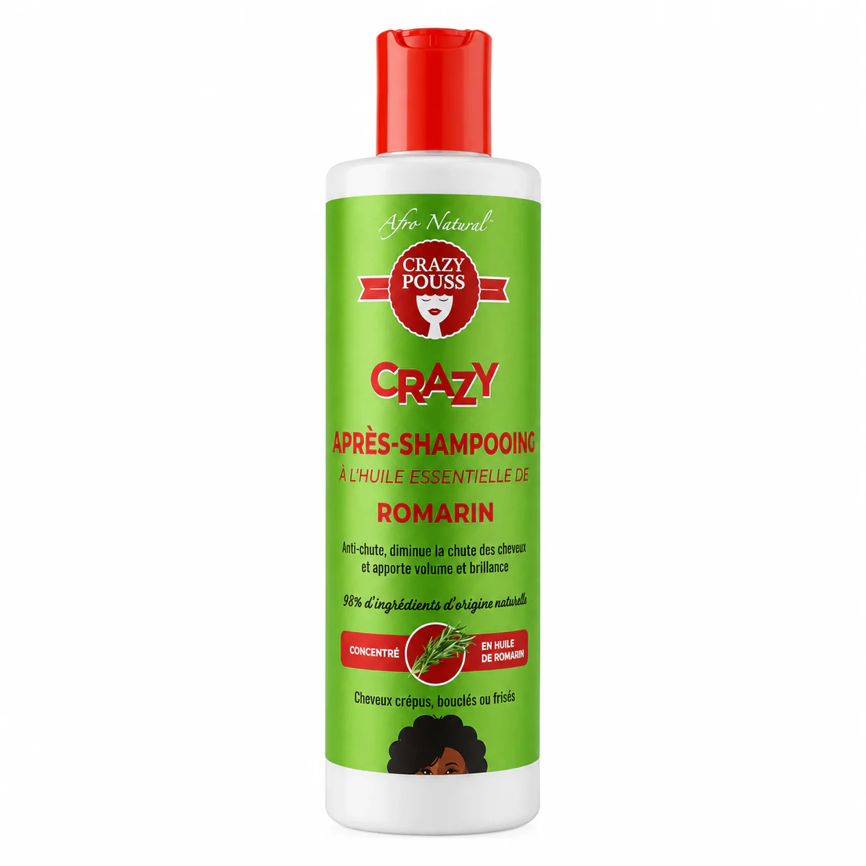 Apres Shampoing Romarin 250ml - CRAZY POUSS