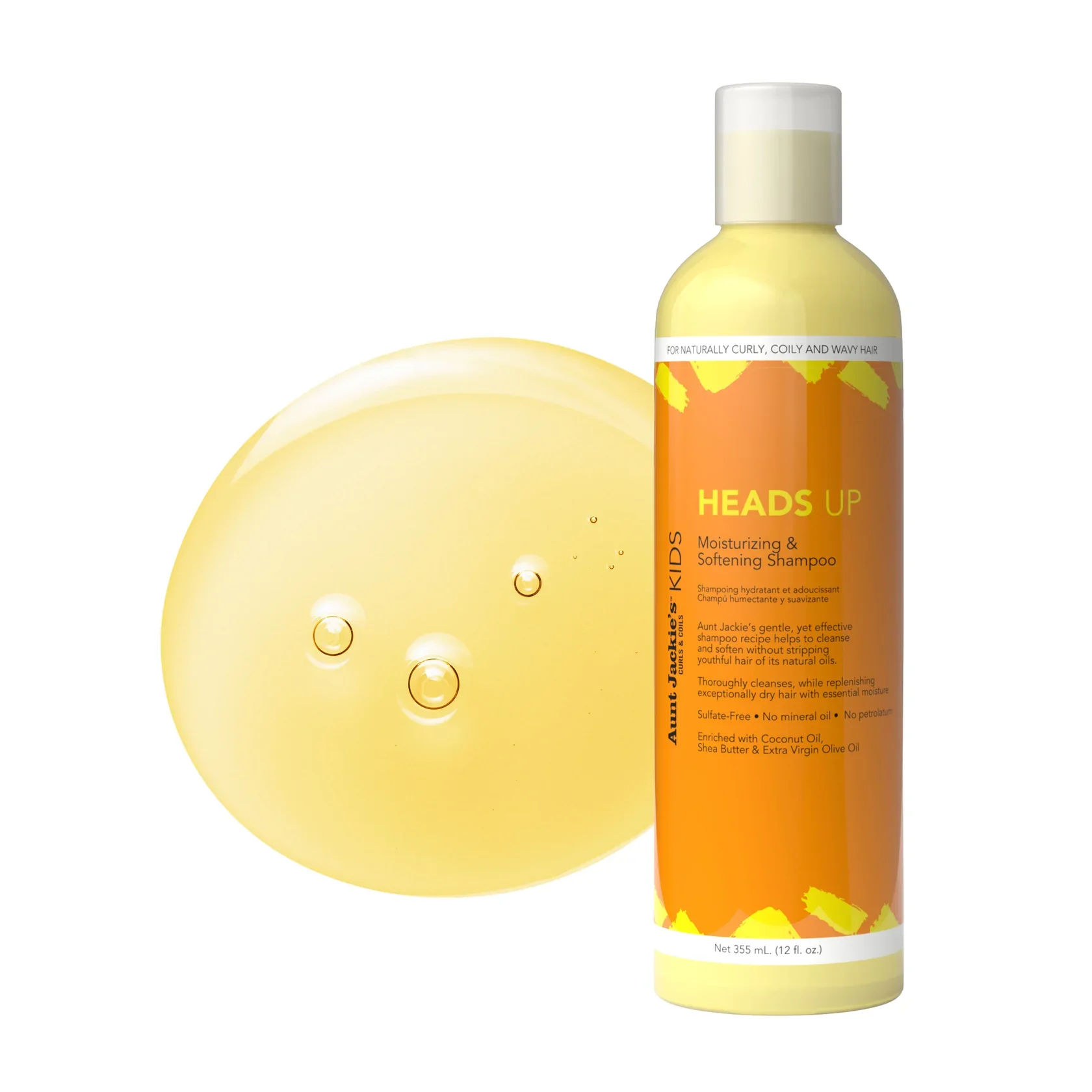 Shampoing Hydratant Heads Up 355ml - AUNT JACKIE'S - Image 3