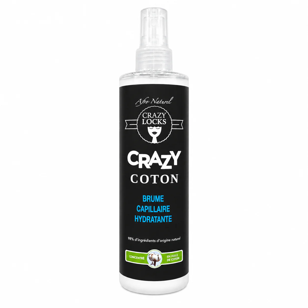 Brume Capillaire Hydratant COTON 250ml - CRAZY POUSS