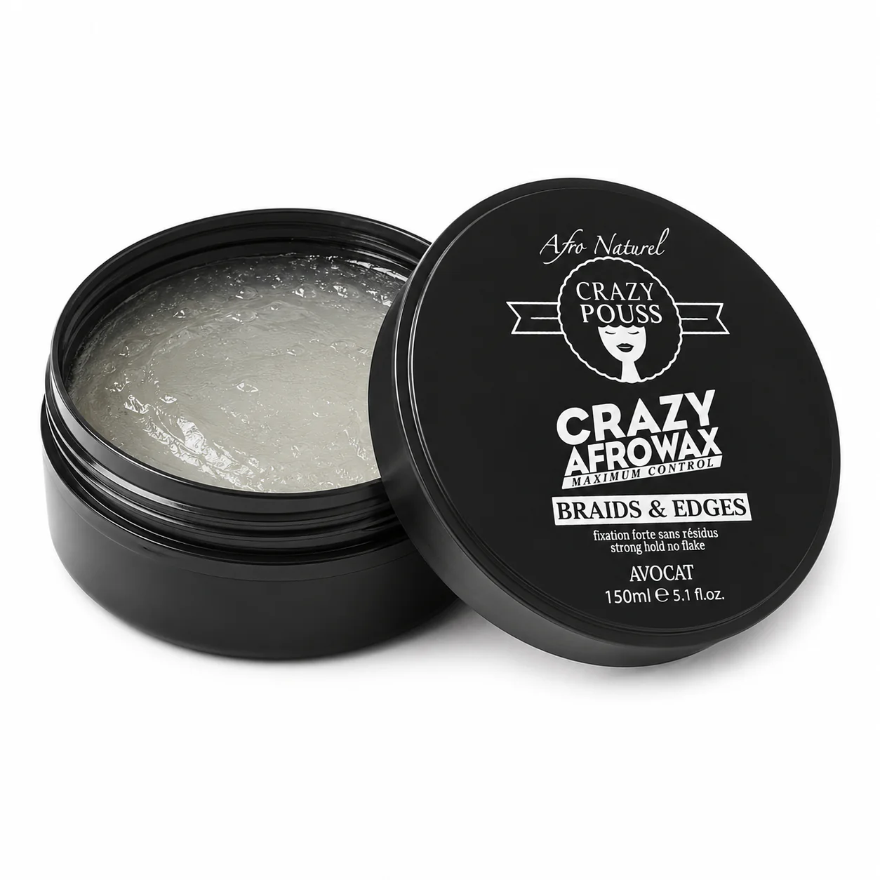 Cire Coiffante Avocat AFROWAX 150ml - CRAZY POUSS
