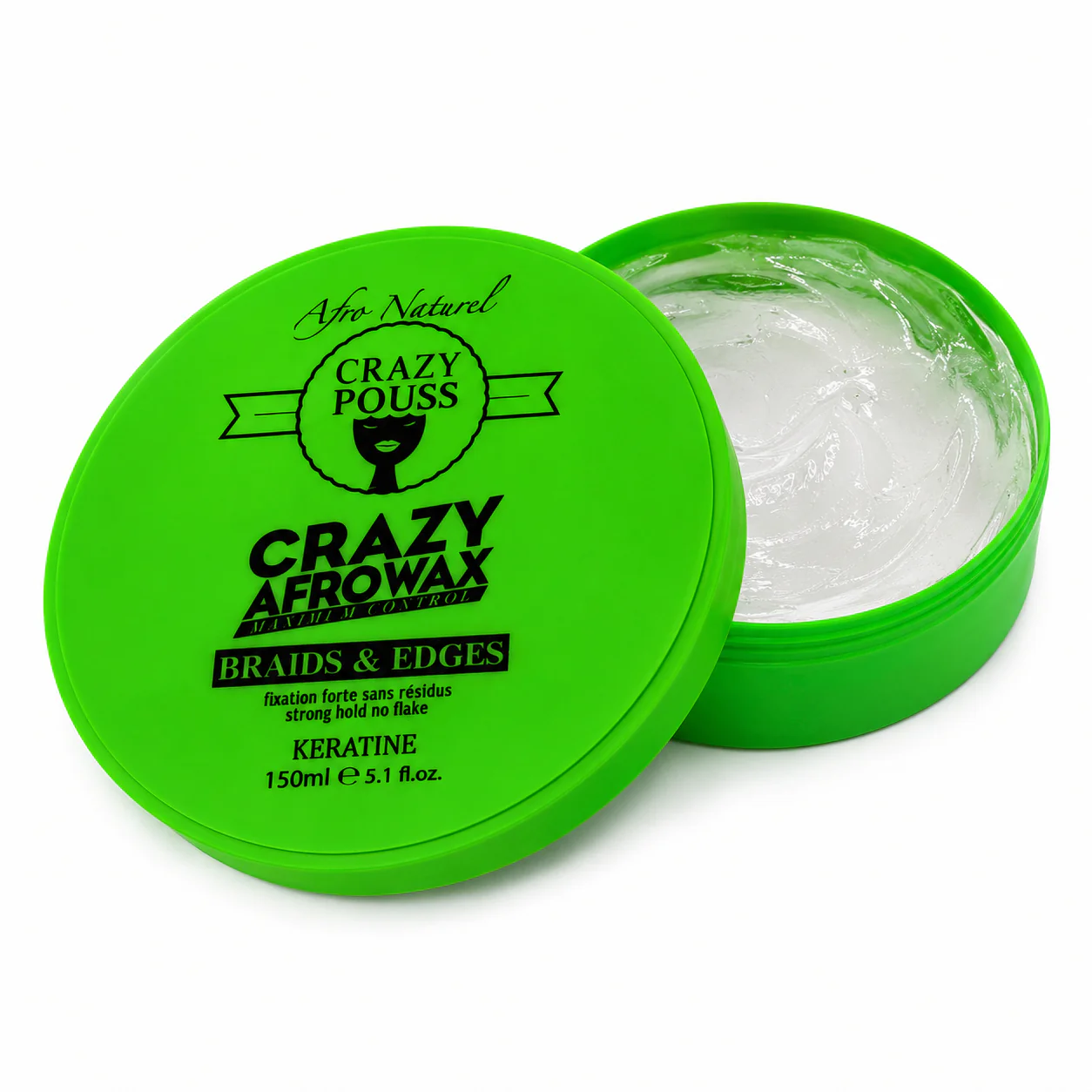 Cire Coiffante CRAZY AFRO WAX KERATINE - CRAZY POUSS