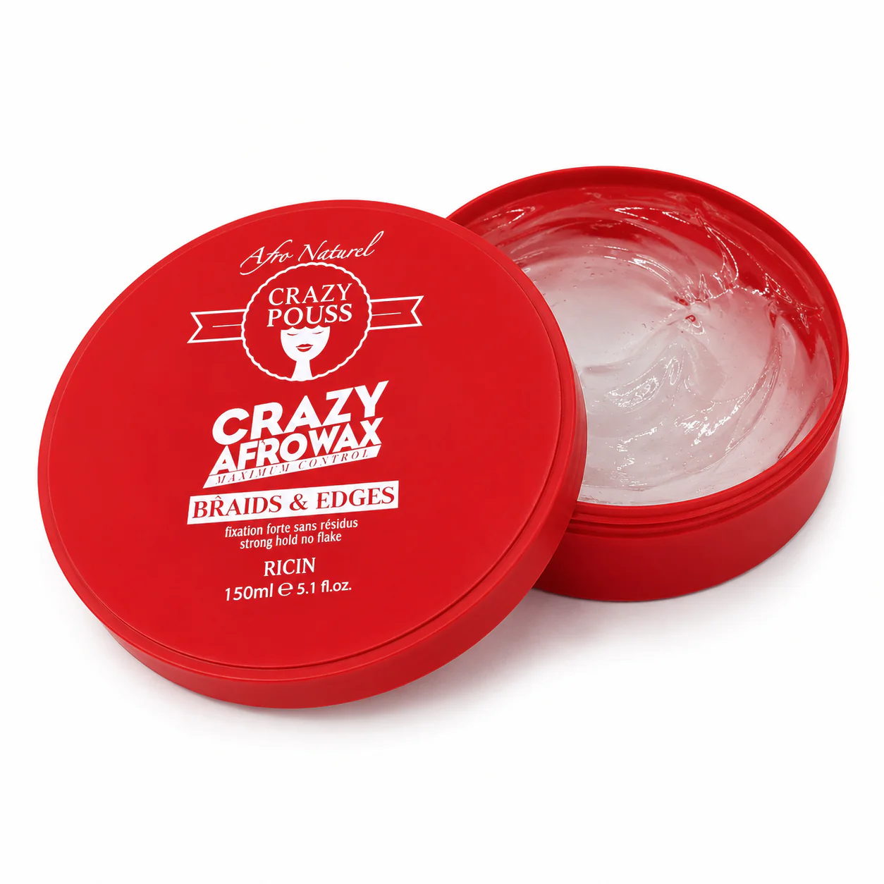 Cire Coiffante CRAZY AFRO WAX RICIN - CRAZYPOUSS