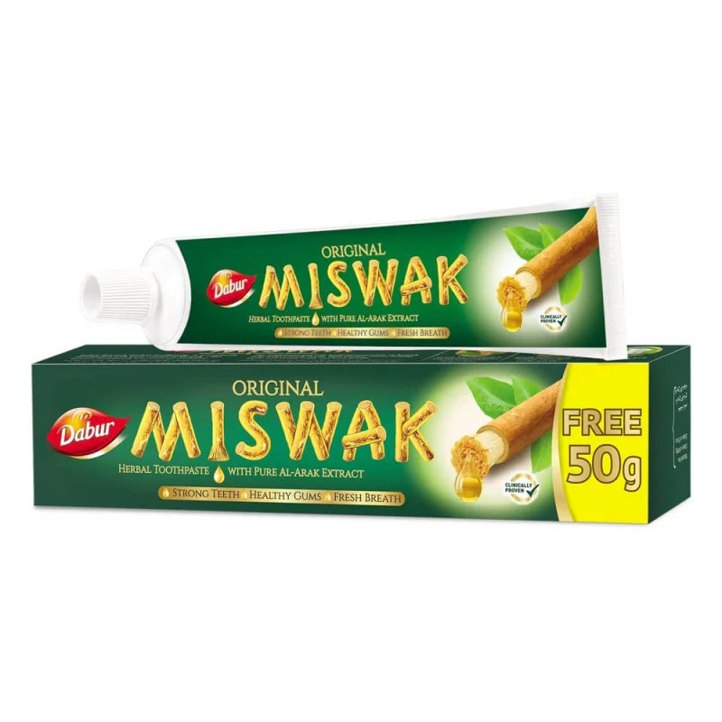 Dentifrice Naturel au MISWAK 170g – DABUR | Protection complète & haleine fraîche - Image 2