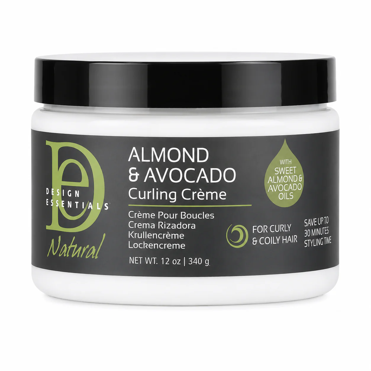 Curling Crème Almond & Avocado - DESIGN ESSENTIALS