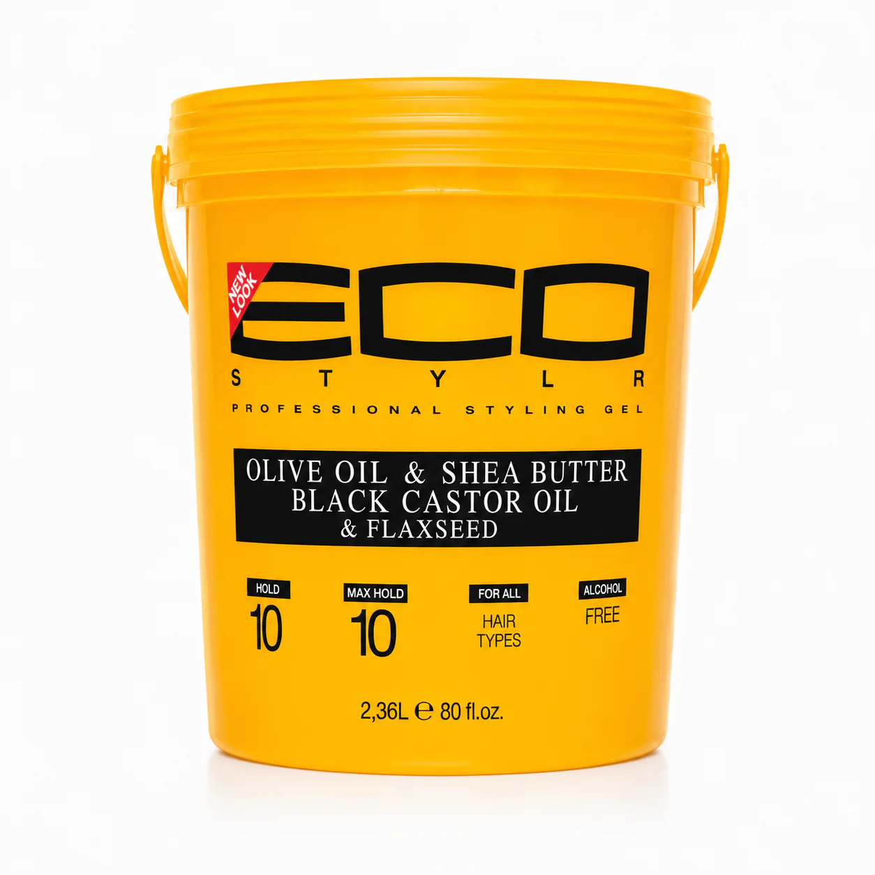 Gel Coiffant OLIVE OIL & SHEA BUTTER & BLACK CASTOR OIL & FLAXSEED OIL 2,36L - ECO STYLER