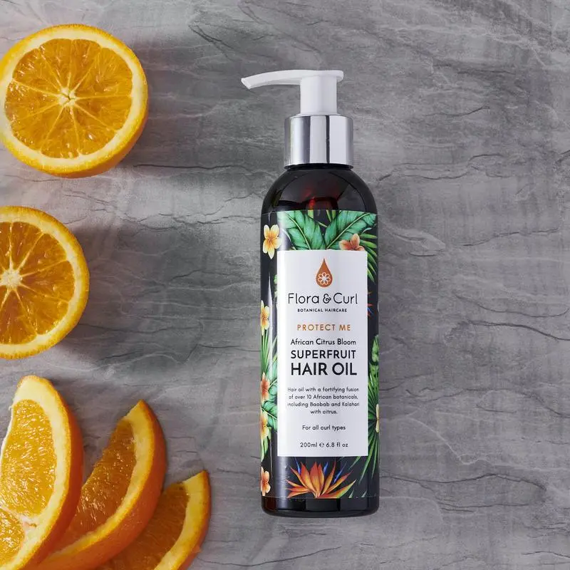 FLORA CURL – African Citrus Superfruit Hair Oil 200ml - Image 3