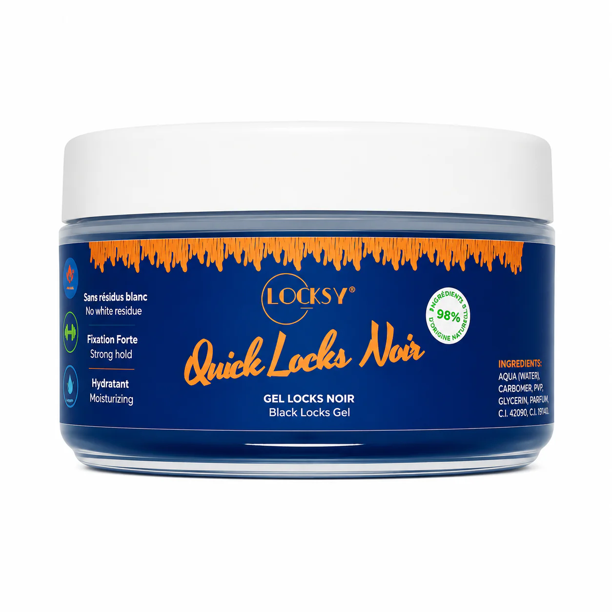 Gel Noir Quick Locks 300 ml - LOCKSY POUSS