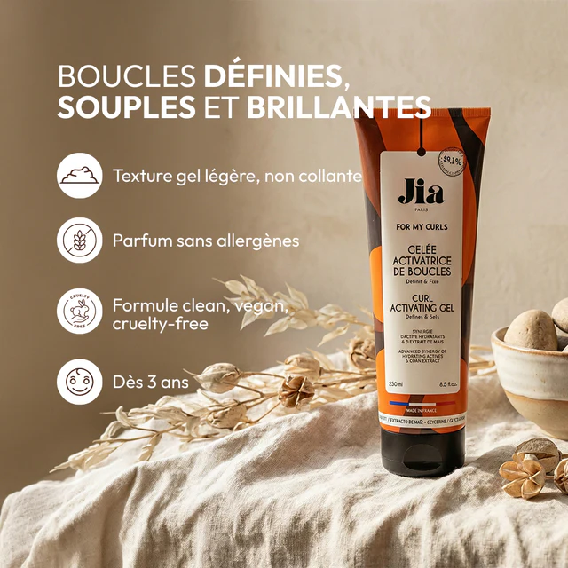 Gelée Activatrice de Boucles à la Glycérine & Maïs 250ml - JIA PARIS - Image 3