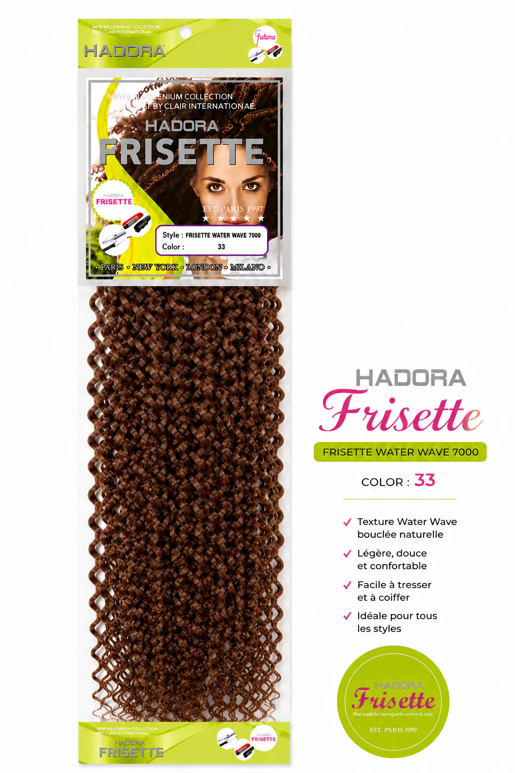 Frisette Water Wave 7000 Couleur 33 - HADORA