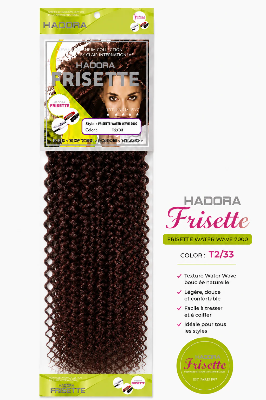 Frisette Water Wave 7000 Couleur T2/33 - HADORA