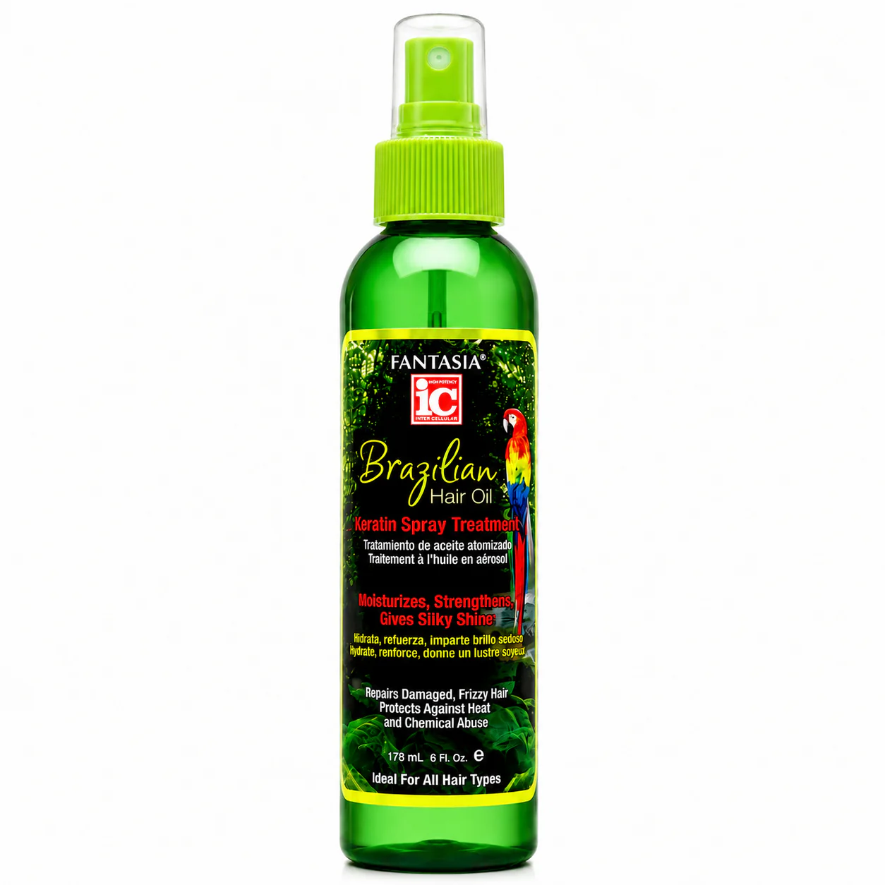 Spray Brazilian Hair Oil Keratin Serum 171ml - IC FANTASIA