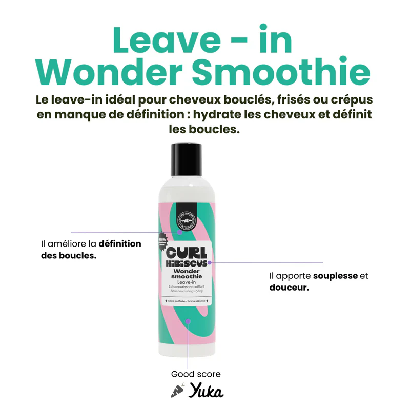 Leave In Wonder Smoothie 250ml - CURL HIBISCUS - Image 3