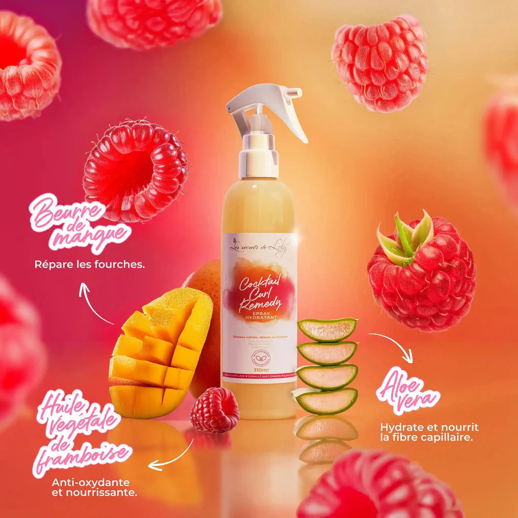 Spray Hydratant Cocktail Curl Remedy 320ml - Les Secrets de Loly - Image 2