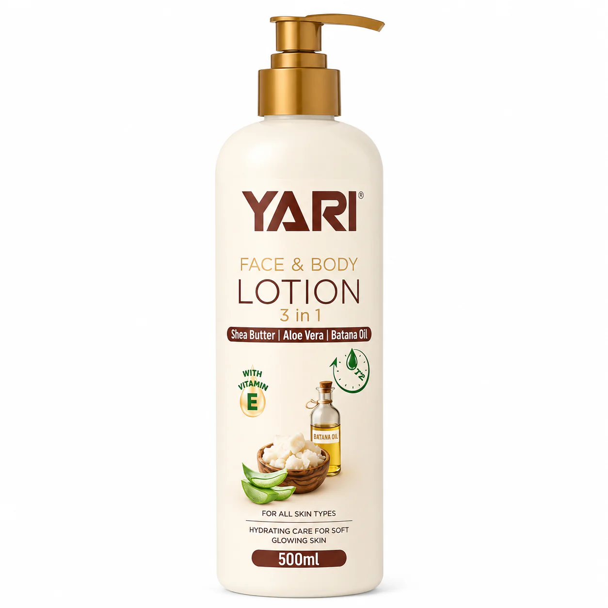 Lotion Corporel 3en1 Karité Aloes Vera & Batana 500ml - YARI