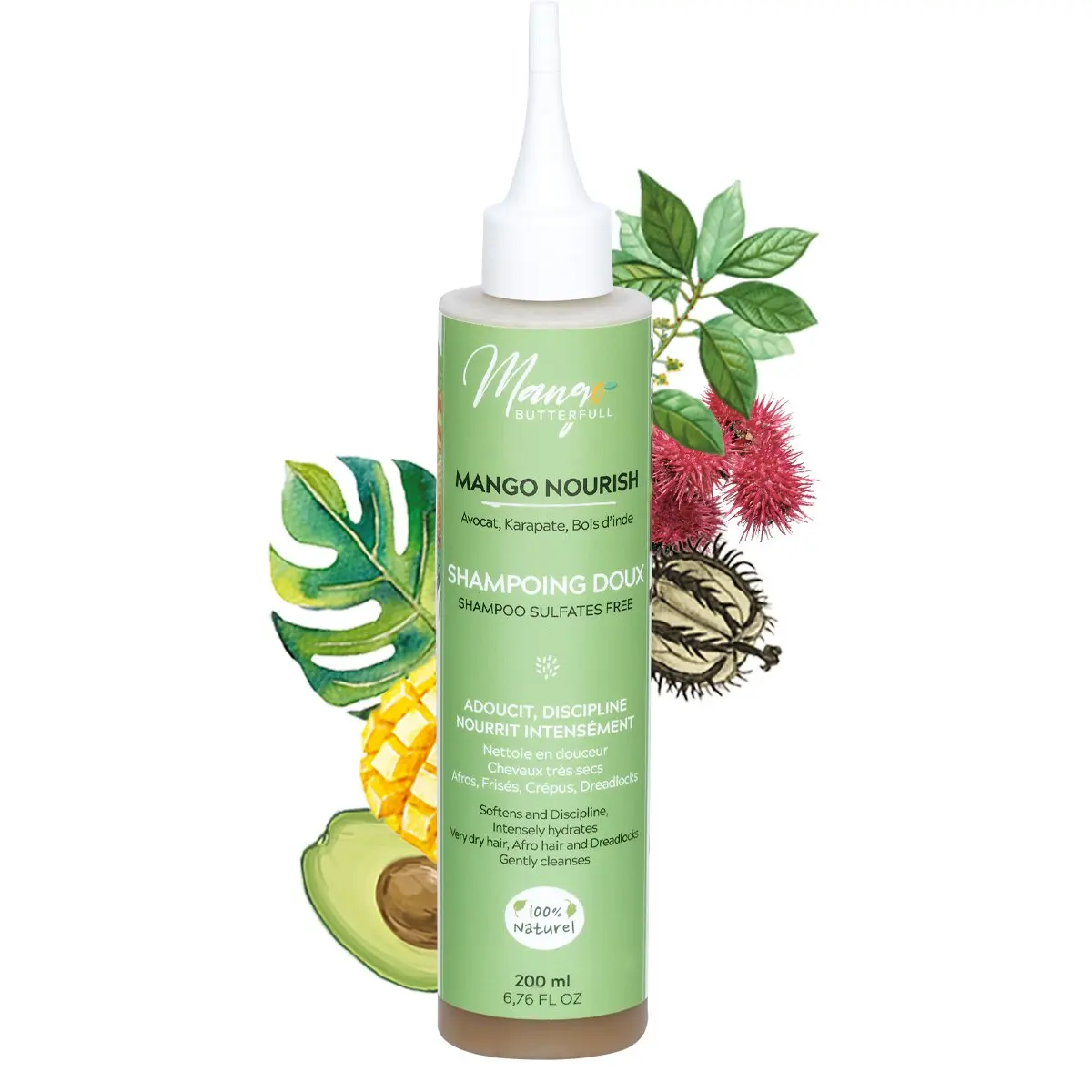 Shampoing Doux 200ml MANGO NOURISH