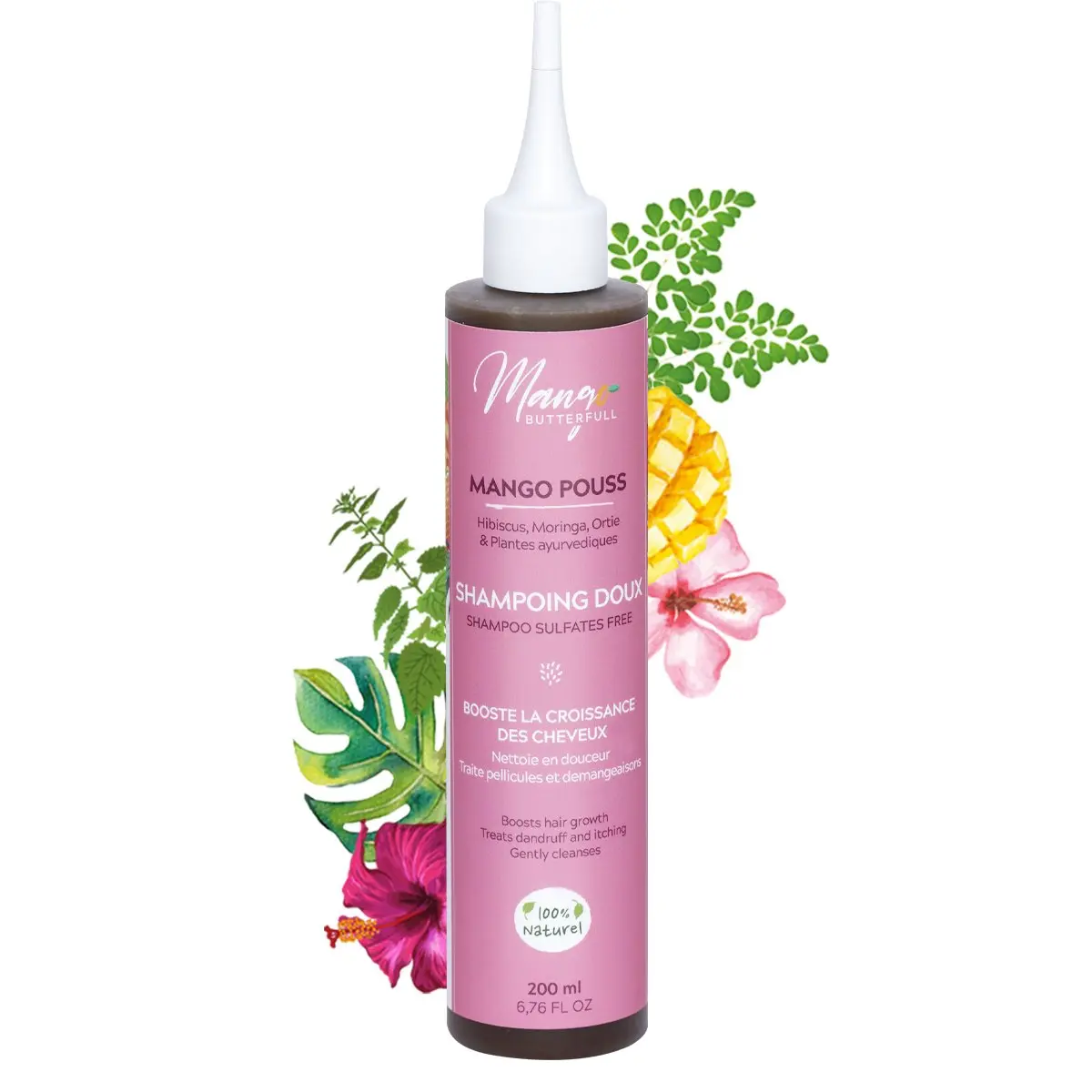 Shampoing Doux 200ml MANGO POUSS