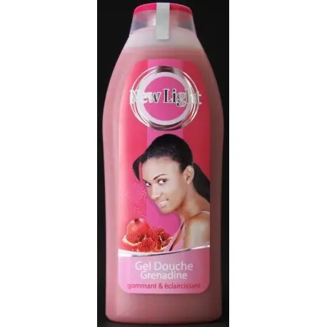 NEW LIGHT – Gel douche grenadine gommant & éclaircissant 750ml