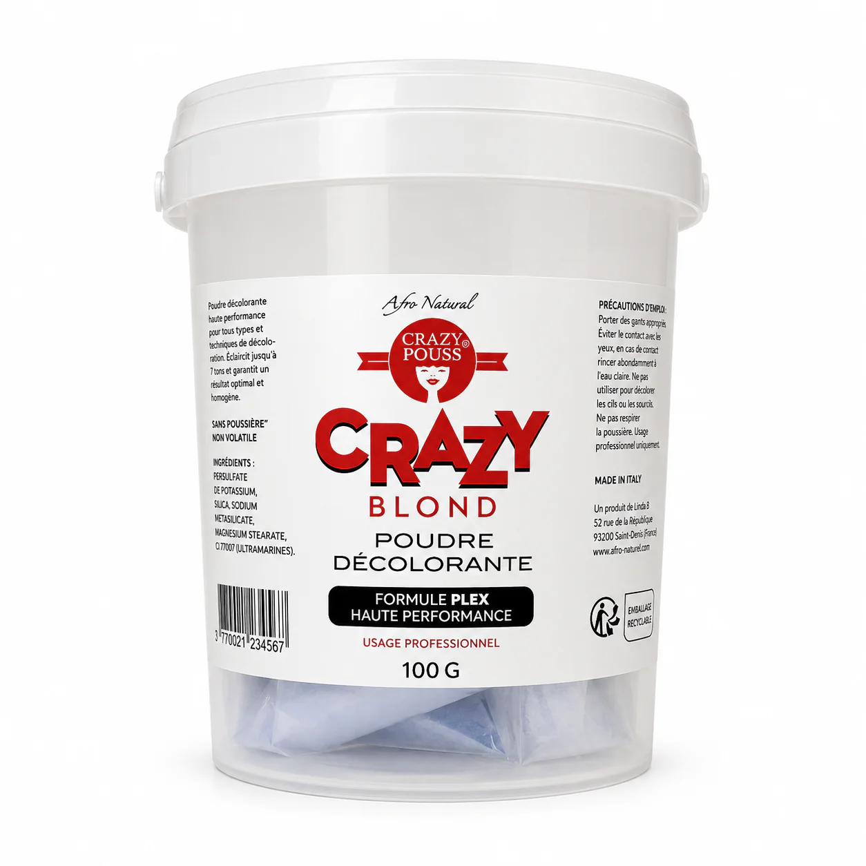Poudre Décolorante Crazy Pouss 100g
