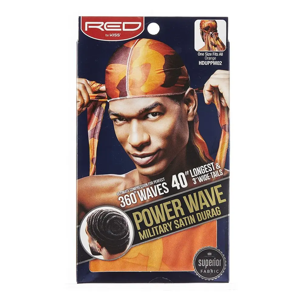 RED By KISS – Military Satin Durag Orange