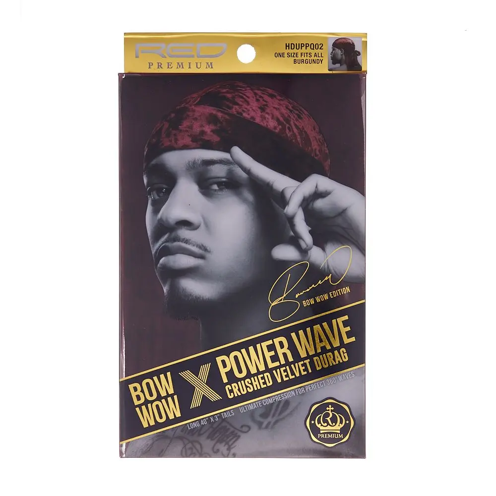 RED By KISS – Velvet Luxe Durag Burgundy