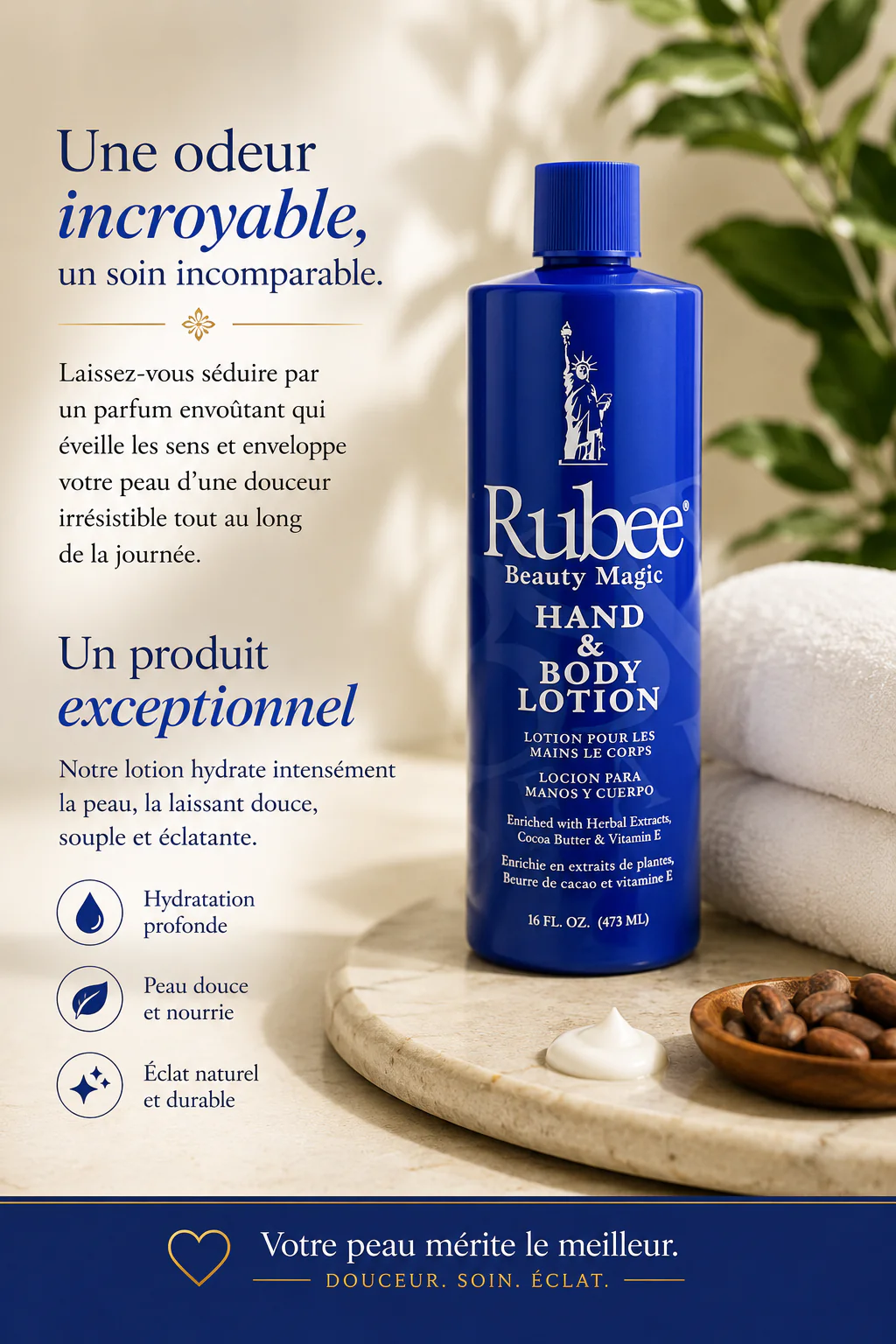 Lait Corporel Hand & Body Lotion 453g - RUBEE - Image 2