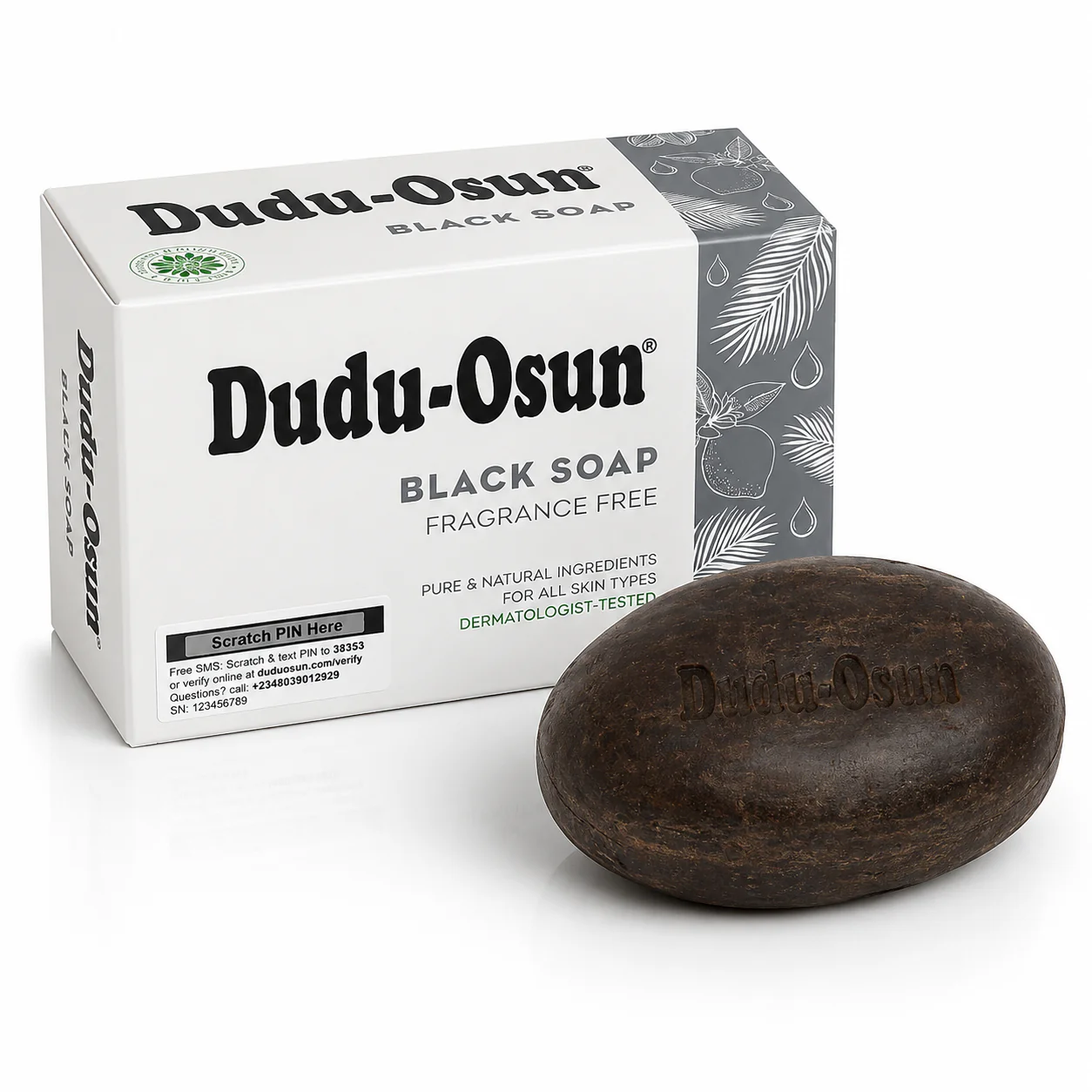 Savon Noir Traditionnel NON PARFUME 150g - DUDU OSUN