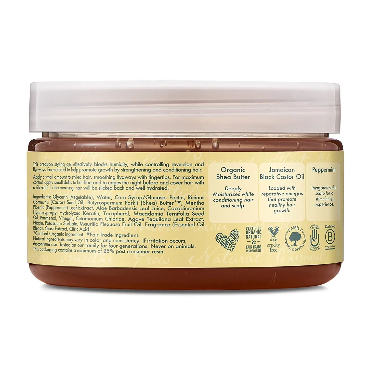 SHEA MOISTURE - Cire Coiffante à l’Huile de Ricin Noire 99g - Image 3