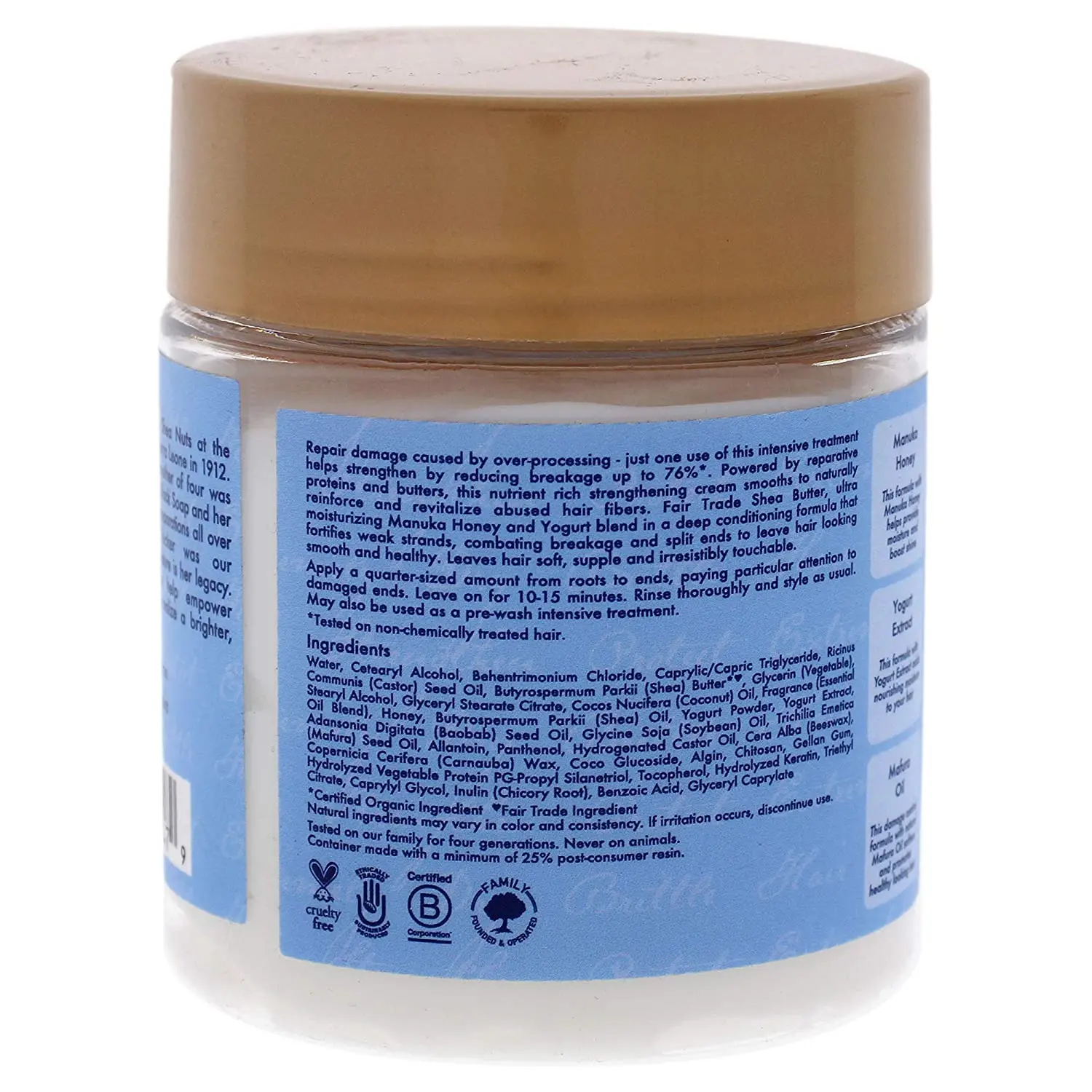 Masque Hydrate + Repair Protein Power Treatment 227g - SHEA MOISTURE - Image 2