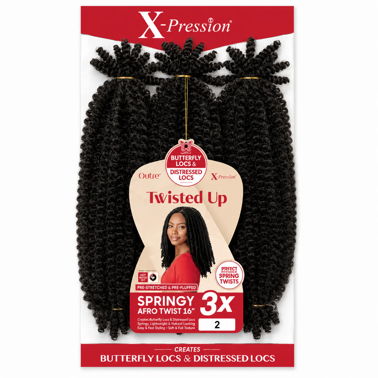 Springy Afro Twist 16 pouces Couleur 2 - XPRESSION