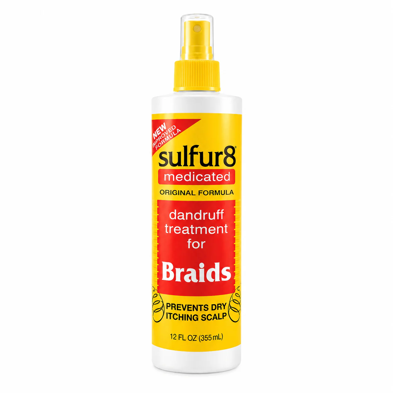 Spray Braids Dandruff 356ml - SULFUR8