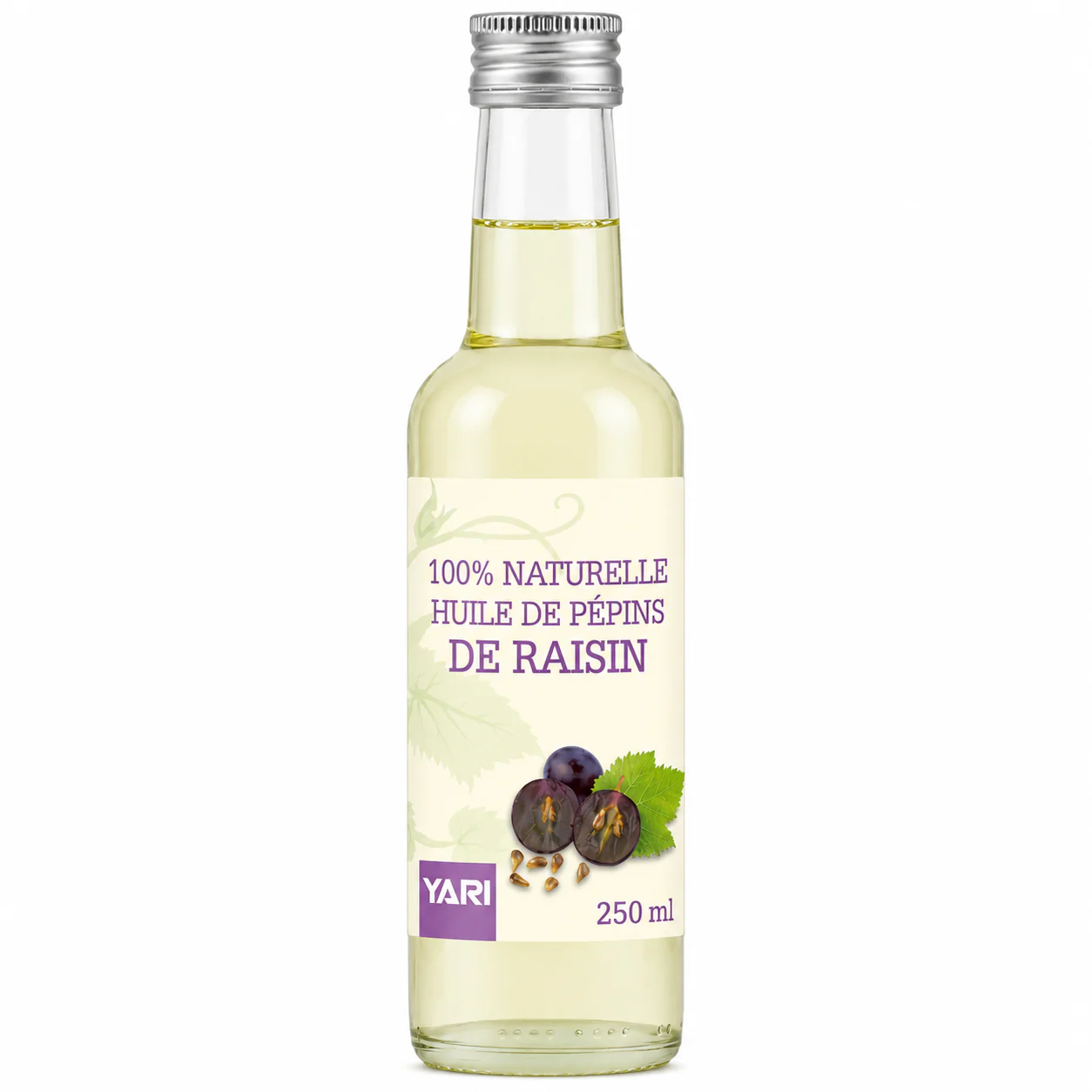 Huile de Pépins de Raisin 100% Pure 250ml - YARI
